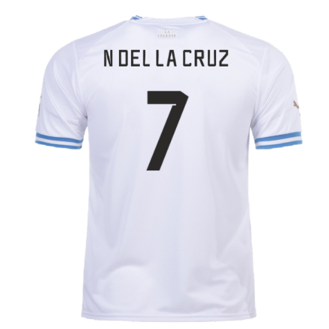 2022-2023 Uruguay Away Shirt (N Del La Cruz 7)