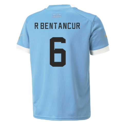 2022-2023 Uruguay Home Shirt (R Bentancur 6)