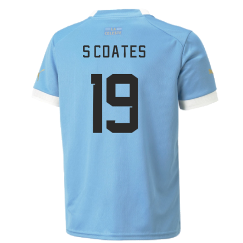 2022-2023 Uruguay Home Shirt (S Coates 19)