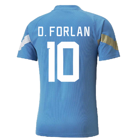 2022-2023 Uruguay Training Jersey (Blue) (D. FORLAN 10)
