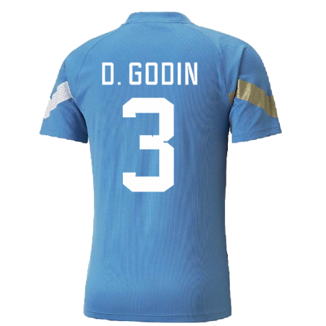 2022-2023 Uruguay Training Jersey (Blue) (D. GODIN 3)