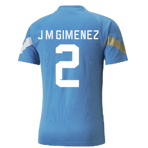 2022-2023 Uruguay Training Jersey (Blue) (J M GIMENEZ 2)