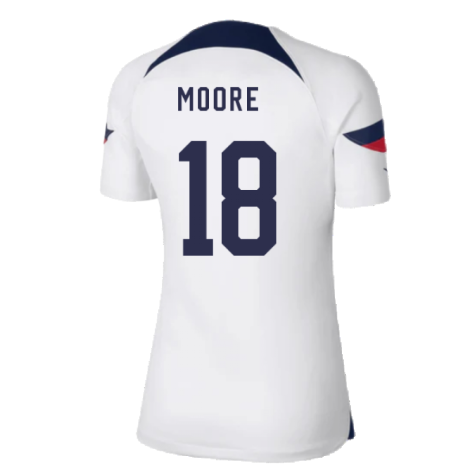 2022-2023 USA Home Shirt (Ladies) (MOORE 18)