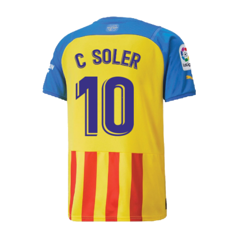 2022-2023 Valencia Third Shirt (Kids) (C SOLER 10)