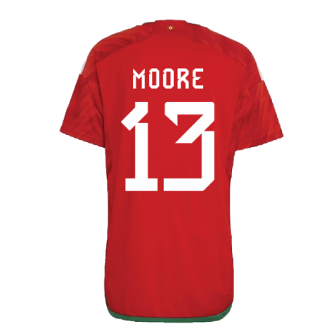 2022-2023 Wales Home Shirt (MOORE 13)