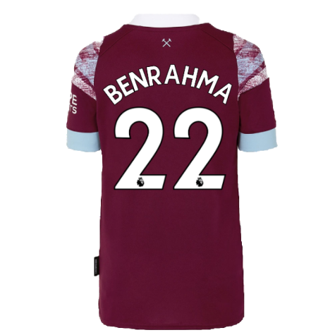 2022-2023 West Ham Home Shirt (Kids) (BENRAHMA 22)