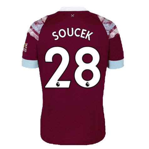 2022-2023 West Ham Home Shirt (SOUCEK 28)