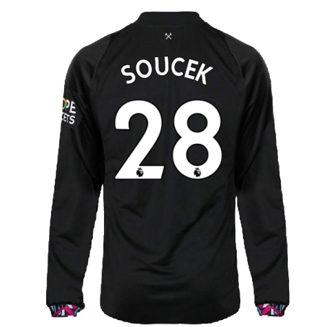 2022-2023 West Ham Long Sleeve Away Shirt (SOUCEK 28)