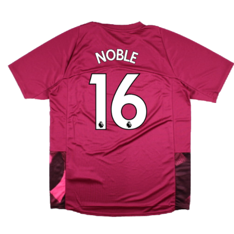 2022-2023 West Ham Training Jersey (S) - Red Plum (NOBLE 16)