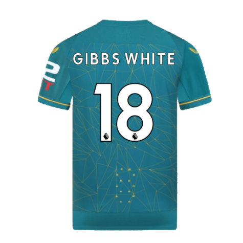 2022-2023 Wolves Away Pro Jersey (GIBBS WHITE 18)