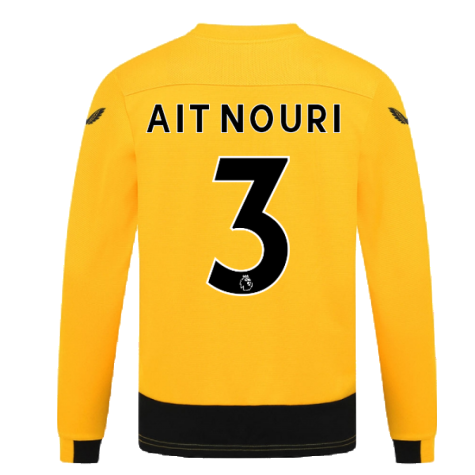 2022-2023 Wolves Long Sleeve Home Shirt (Kids) (AIT NOURI 3)