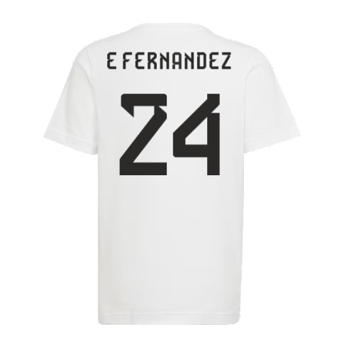 2022 Argentina World Cup Winners Tee (White) (E FERNANDEZ 24)