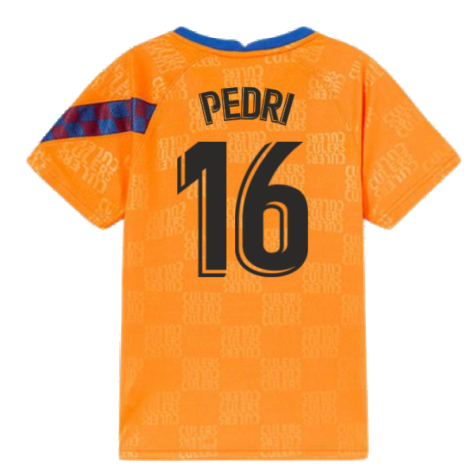 2022 Barcelona Nike Dri-Fit Pre Match Shirt (Kids) (PEDRI 16)