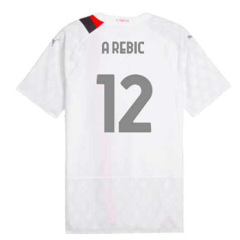 2023-2024 AC Milan Away Authentic Shirt (A Rebic 12)