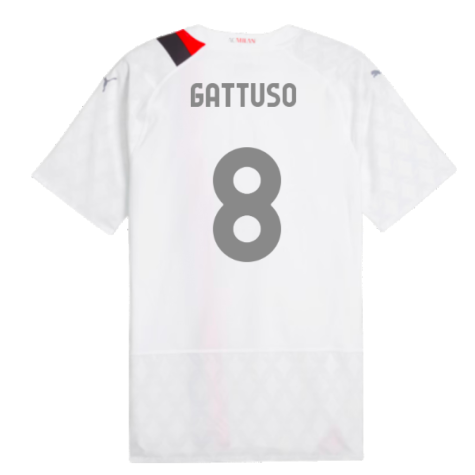 2023-2024 AC Milan Away Authentic Shirt (Gattuso 8)