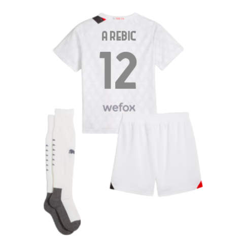 2023-2024 AC Milan Away Mini Kit (A Rebic 12)