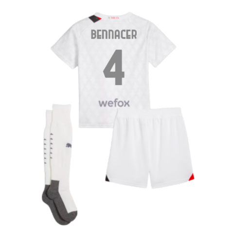 2023-2024 AC Milan Away Mini Kit (Bennacer 4)