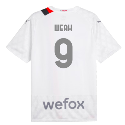 2023-2024 AC Milan Away Shirt (Weah 9)