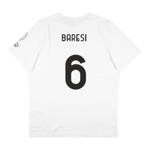 2023-2024 AC Milan FtblCore Graphic Tee (Grey) (Baresi 6)