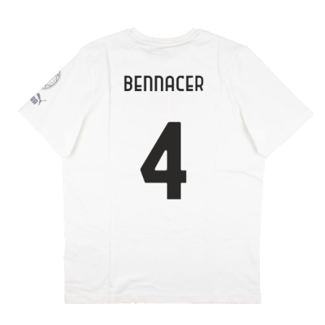 2023-2024 AC Milan FtblCore Graphic Tee (Grey) (Bennacer 4)