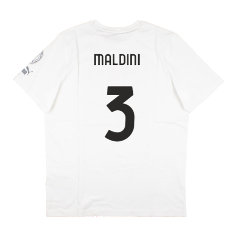 2023-2024 AC Milan FtblCore Graphic Tee (Grey) (Maldini 3)