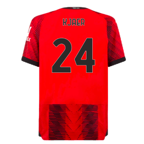 2023-2024 AC Milan Home Authentic Shirt (Kjaer 24)