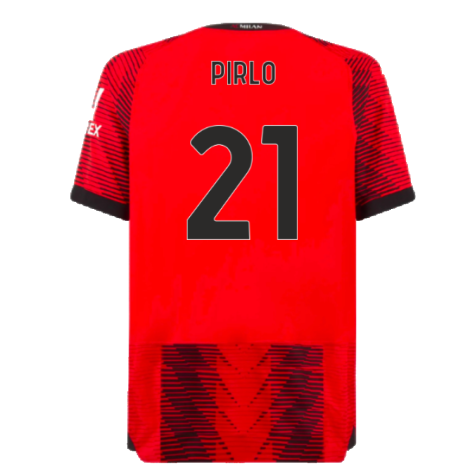 2023-2024 AC Milan Home Authentic Shirt (Pirlo 21)