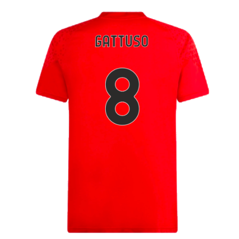 2023-2024 AC Milan Training Jersey (Red) (Gattuso 8)