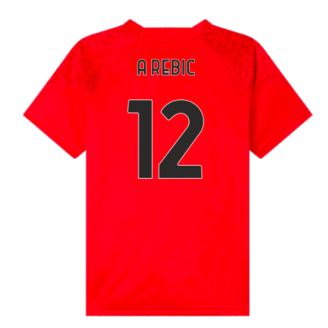 2023-2024 AC Milan Training Jersey (Red) - Kids (A Rebic 12)