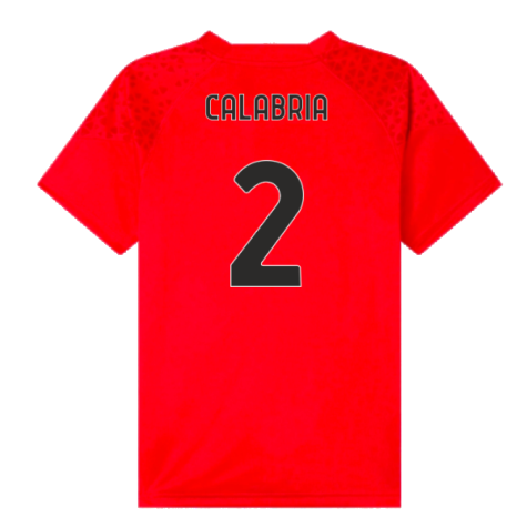 2023-2024 AC Milan Training Jersey (Red) - Kids (Calabria 2)