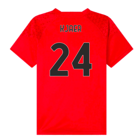 2023-2024 AC Milan Training Jersey (Red) - Kids (Kjaer 24)