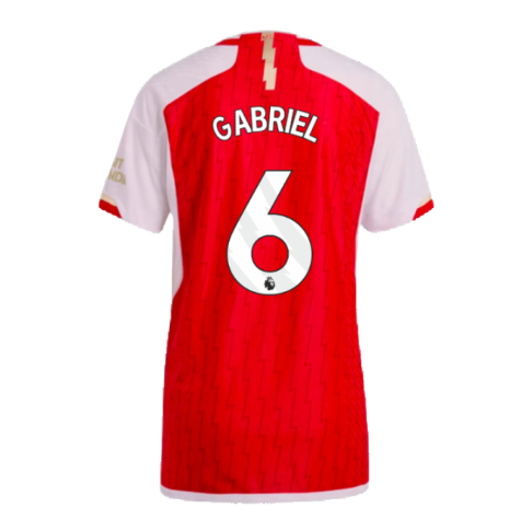 2023-2024 Arsenal Authentic Home Shirt (Gabriel 6)