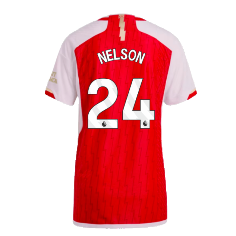 2023-2024 Arsenal Authentic Home Shirt (Nelson 24)