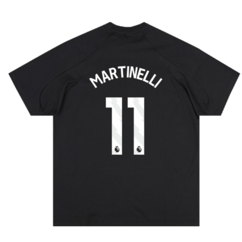 2023-2024 Arsenal D4GMD Tee (Black) (Martinelli 11)