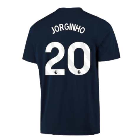 2023-2024 Arsenal DNA Graphic Tee (Navy) (Jorginho 20)