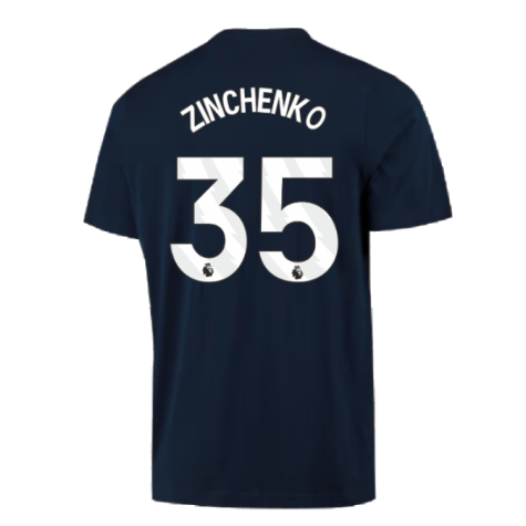 2023-2024 Arsenal DNA Graphic Tee (Navy) (Zinchenko 35)