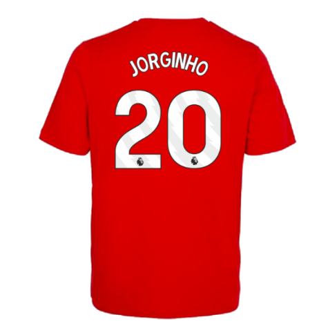 2023-2024 Arsenal DNA Tee (Red) (Jorginho 20)