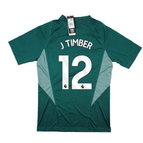 2023-2024 Arsenal EU Training Jersey (Rich Green) (J Timber 12)