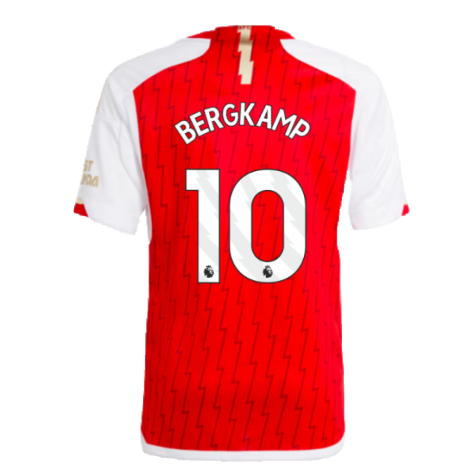 2023-2024 Arsenal Home Shirt (Kids) (Bergkamp 10)