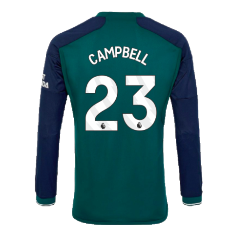 2023-2024 Arsenal Long Sleeve Third Shirt (Campbell 23)