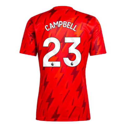 2023-2024 Arsenal Pre-Match Shirt (Red) (Campbell 23)