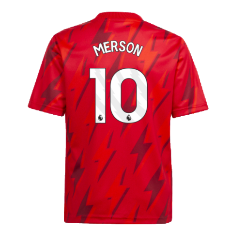 2023-2024 Arsenal Pre-Match Shirt (Red) - Kids (Merson 10)