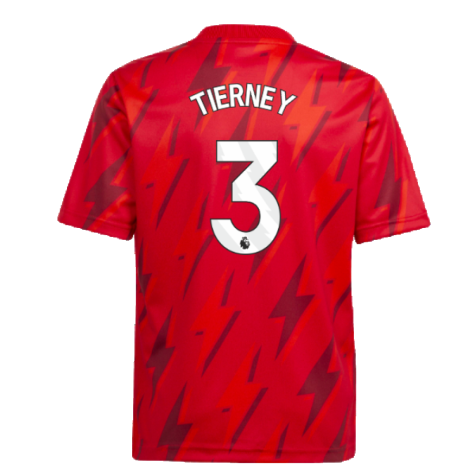 2023-2024 Arsenal Pre-Match Shirt (Red) - Kids (Tierney 3)