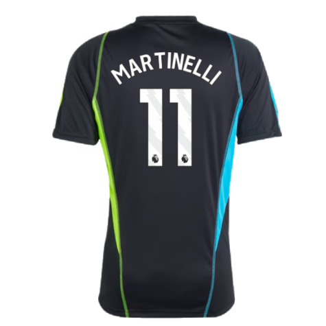 2023-2024 Arsenal Training Jersey (Black) (Martinelli 11)