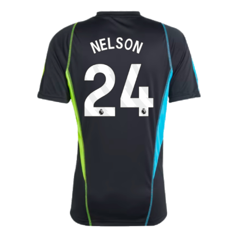 2023-2024 Arsenal Training Jersey (Black) (Nelson 24)