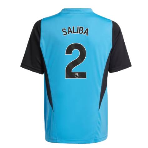 2023-2024 Arsenal Training Jersey (Pulse Blue) - Kids (Saliba 2)