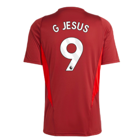 2023-2024 Arsenal Training Jersey (Red) (G Jesus 9)