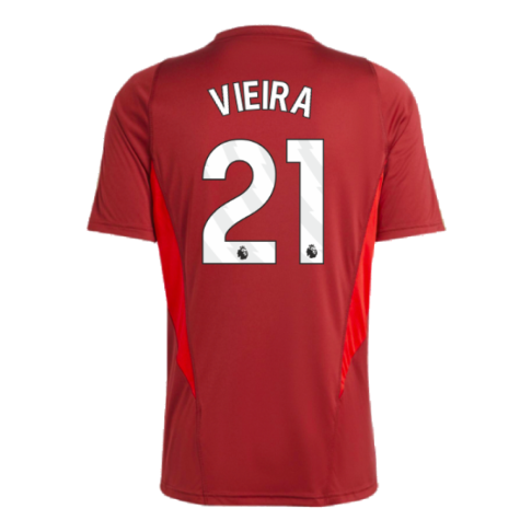 2023-2024 Arsenal Training Jersey (Red) (Vieira 21)