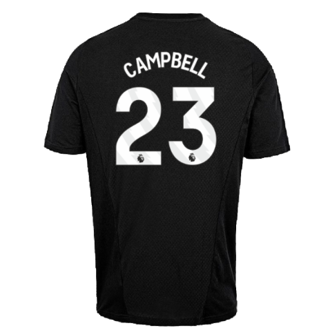 2023-2024 Arsenal Training Tee (Black) (Campbell 23)