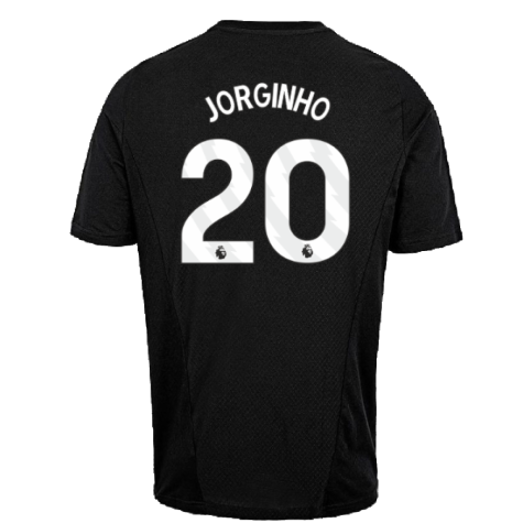 2023-2024 Arsenal Training Tee (Black) (Jorginho 20)